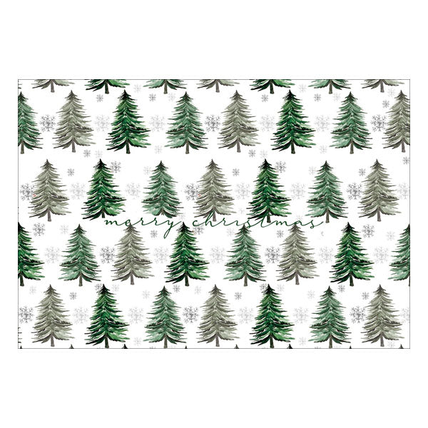 Green Hues Trees Place Mat - Seasonal Decor