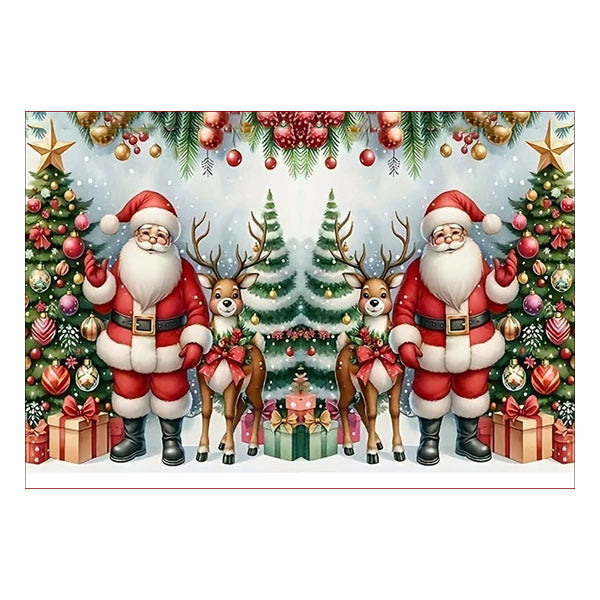 Santa Scene Placemat - Seasonal Decor